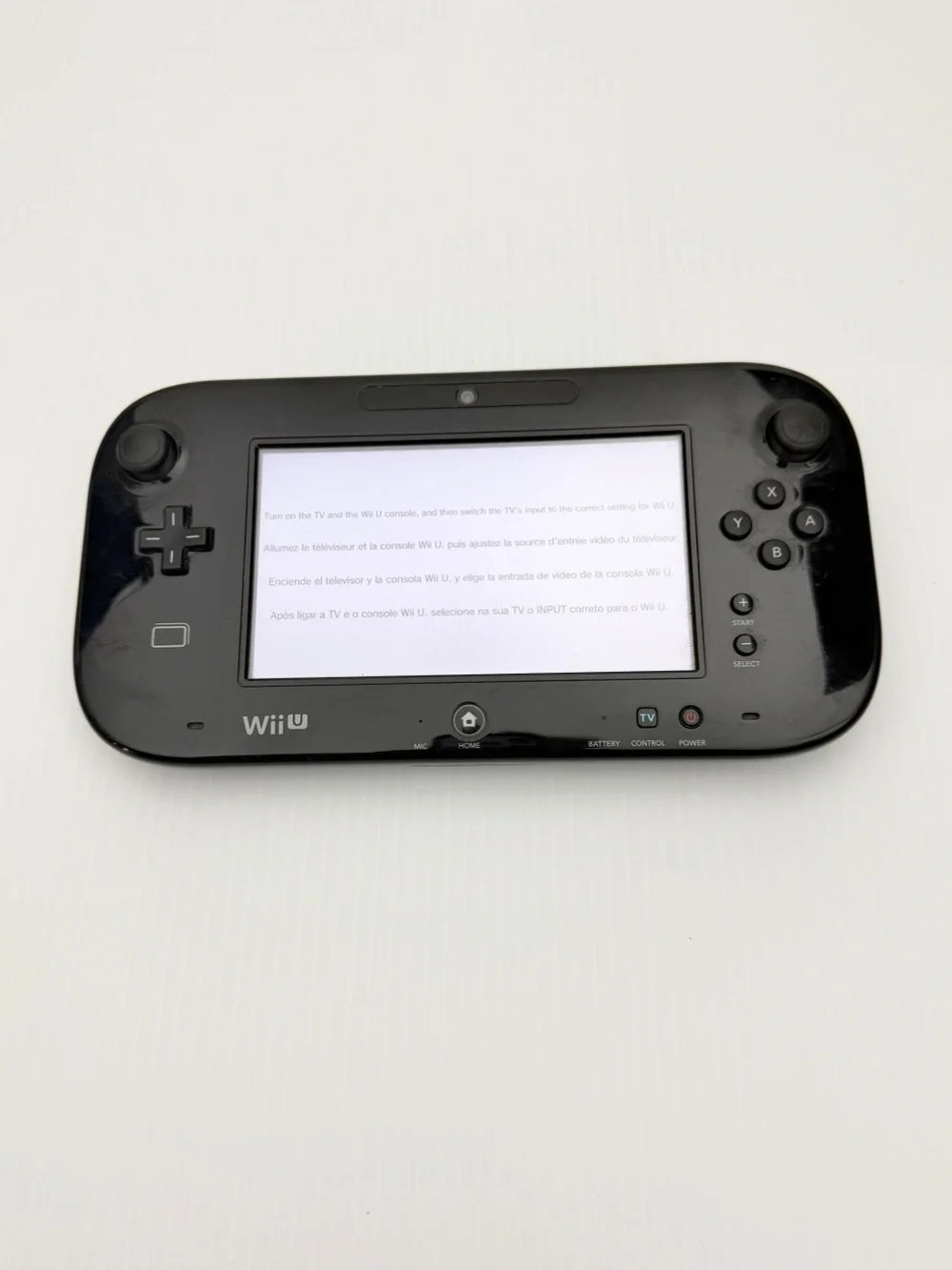 Nintendo Wii U Black Video Game Console & Gamepad WUP-101 02 32GB OEM